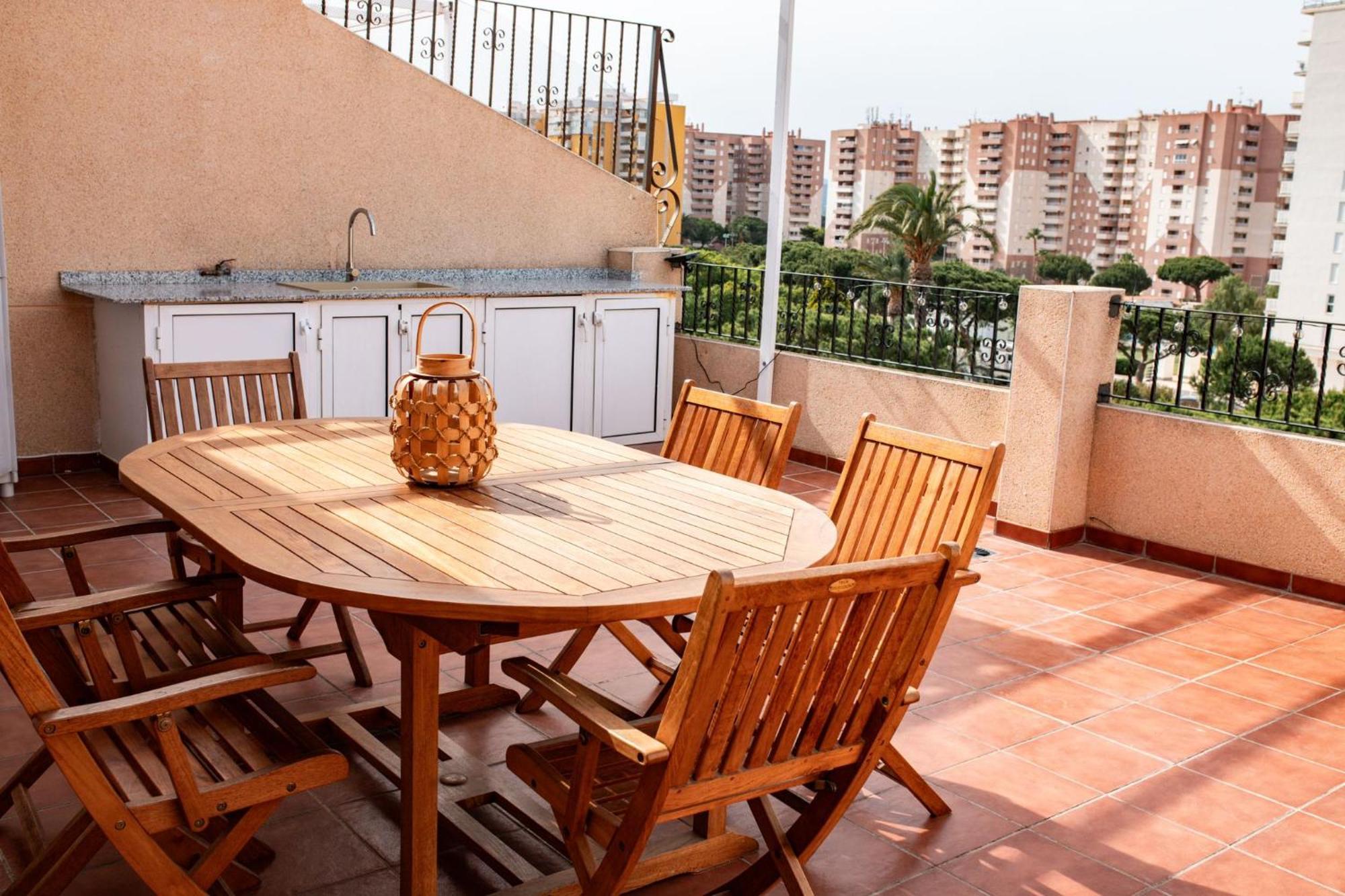 Perla De Mar - Atico Con Amplia Terraza 40M2, Piscina Y Parking En Playa Canet 卡耐特蒂贝兰格 外观 照片