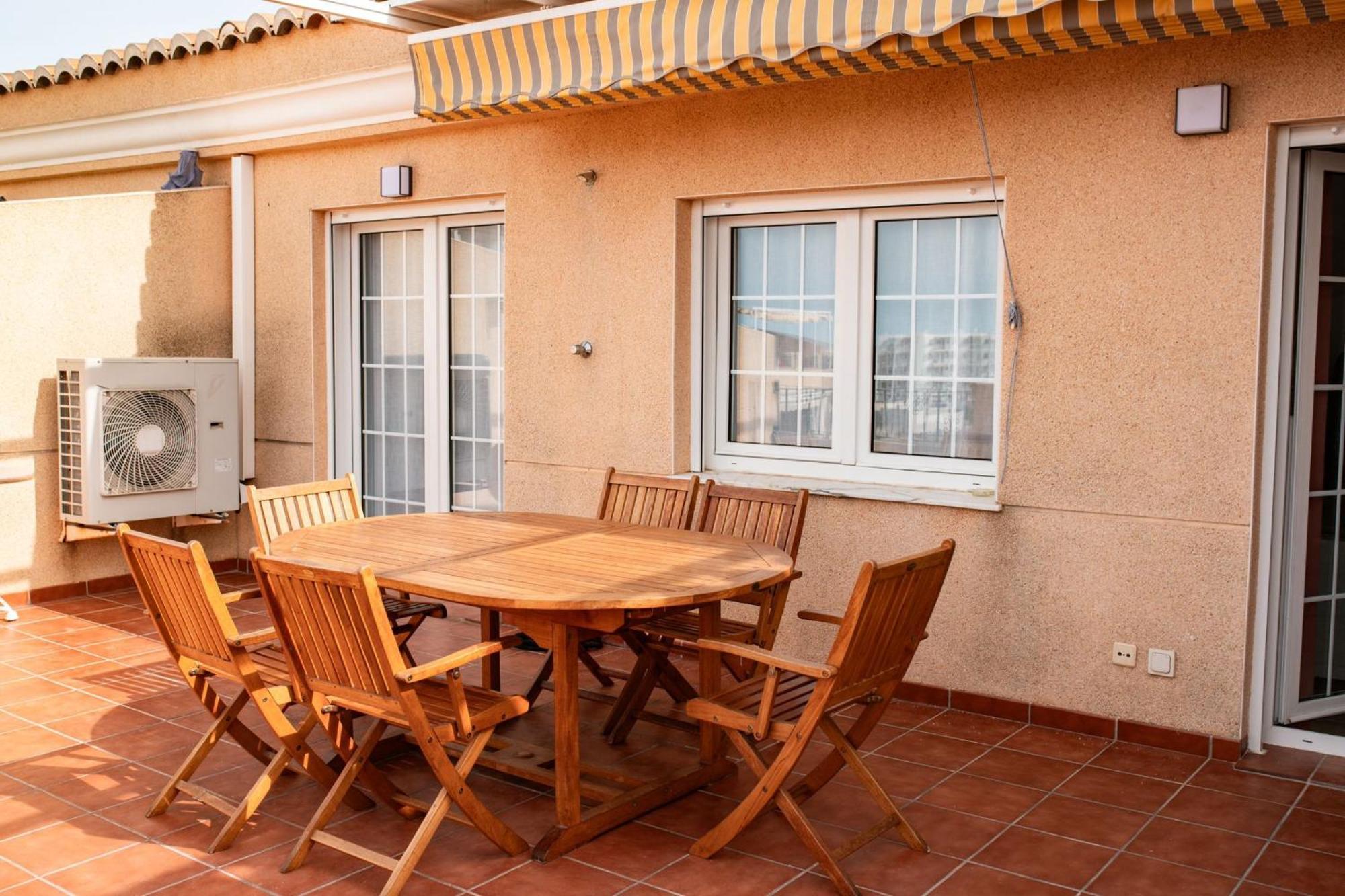 Perla De Mar - Atico Con Amplia Terraza 40M2, Piscina Y Parking En Playa Canet 卡耐特蒂贝兰格 外观 照片